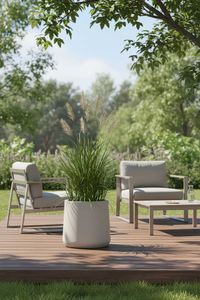 Blumenkübel Pflanzkübel fiberglas VEKRA creme Blumenkübel Pflanzkübel fiberglas VEKRA creme