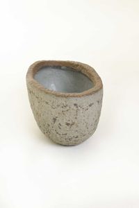 Pflanzschale Blumentopf Fiberzement BAJEL Erdgrau