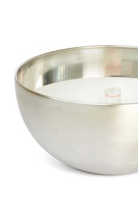 Schale mit Kerze Edelstahl Metall Halbkugel SOPLAR