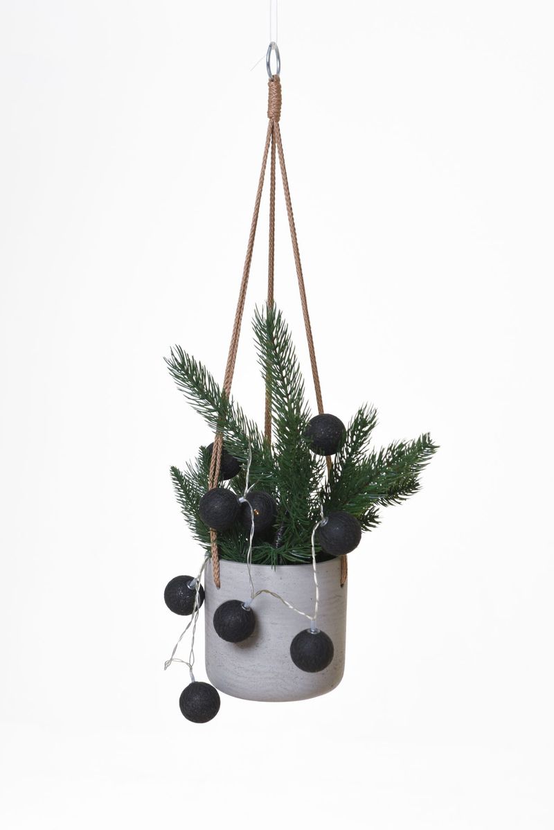Hängetopf hängender Blumentopf Fiberglas PENDULO Grau | 302414341085