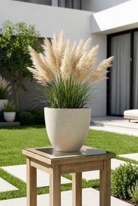 Pflanzkübel Blumentopf Fiberzement VIRINGO Dünenbeige