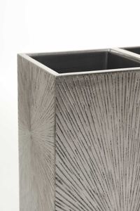 Raumteiler Fiberglas ELEMENTO 88x30x75 cm Silber
