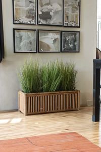 Blumenkübel Pflanzkübel Pflanztrog MAXI Bambus natur 