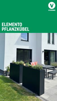 Pflanzkübel anthrazit auf einer Terrasse - Youtube Vorschau