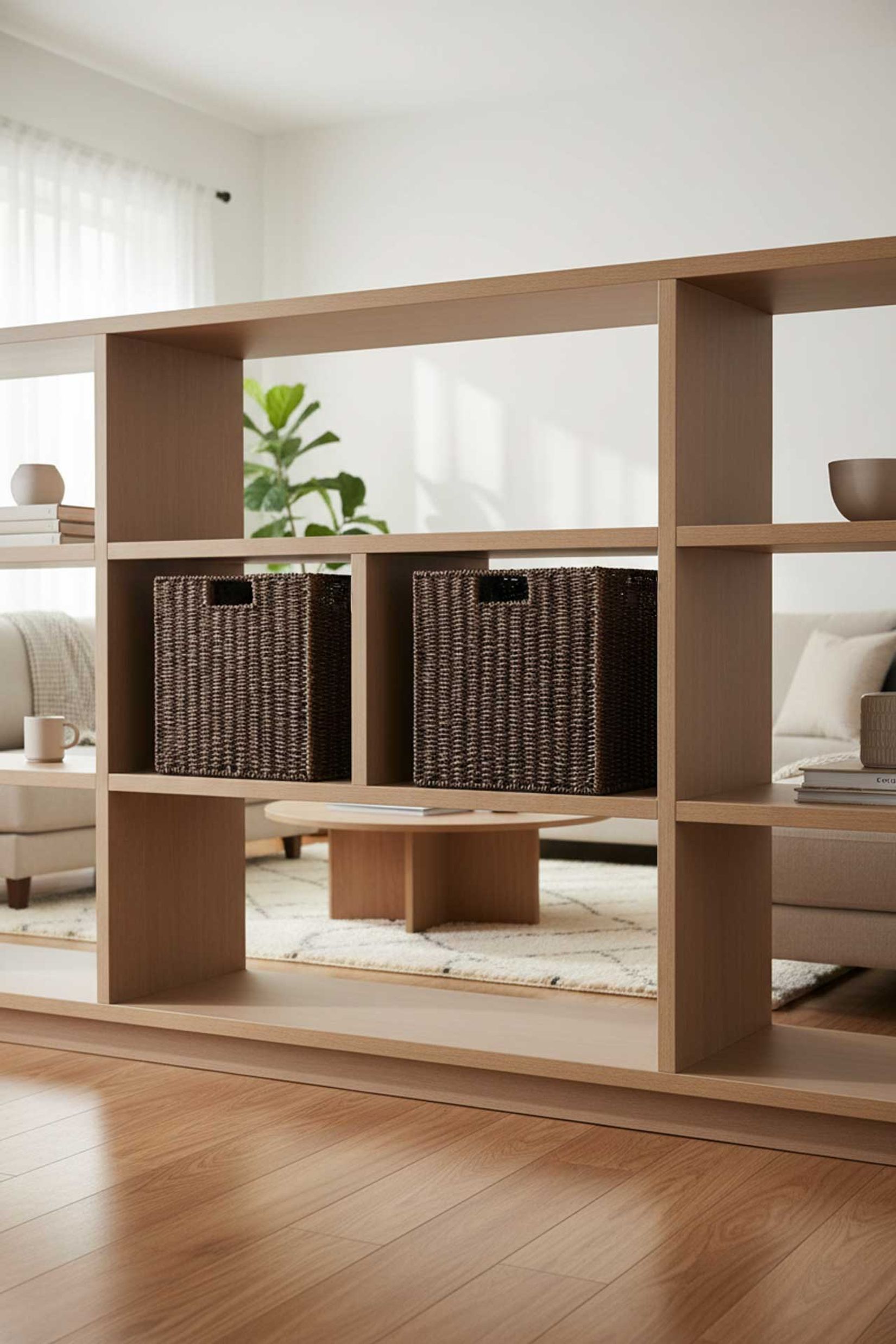 2er Set Regalkorb Schrankkorb Seegras "Segra", Braun