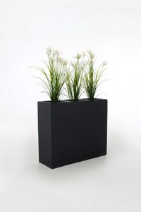 6er Set Pflanzkübel Raumteiler Fiberglas "Elemento", Anthrazit