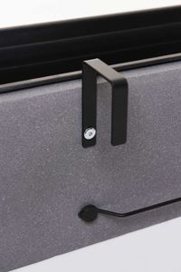 Balkonkasten Blumenkasten Fiberzement Milano "Benno", Grau