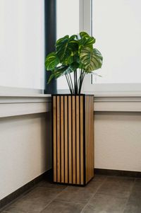 Pflanzkübel Holz aus Akustikpaneelen SILENT