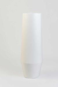 Pflanzkübel Bodenvase Fiberglas BERBELO Weiß Matt