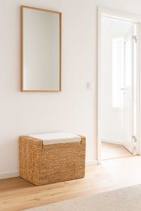 Hocker Sitzhocker mit Kissen Wasserhyazinthe "Mono Plus", Natur Hocker Sitzhocker mit Kissen Wasserhyazinthe "Mono Plus", Natur