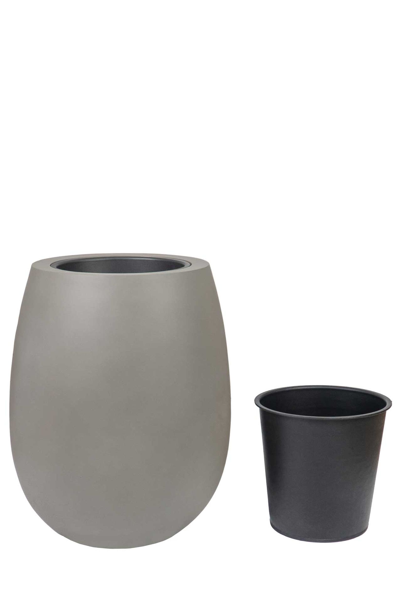 Blumentopf BALAO Fiberglas 40x50 cm Grau Blumentopf BALAO Fiberglas 40x50 cm Grau