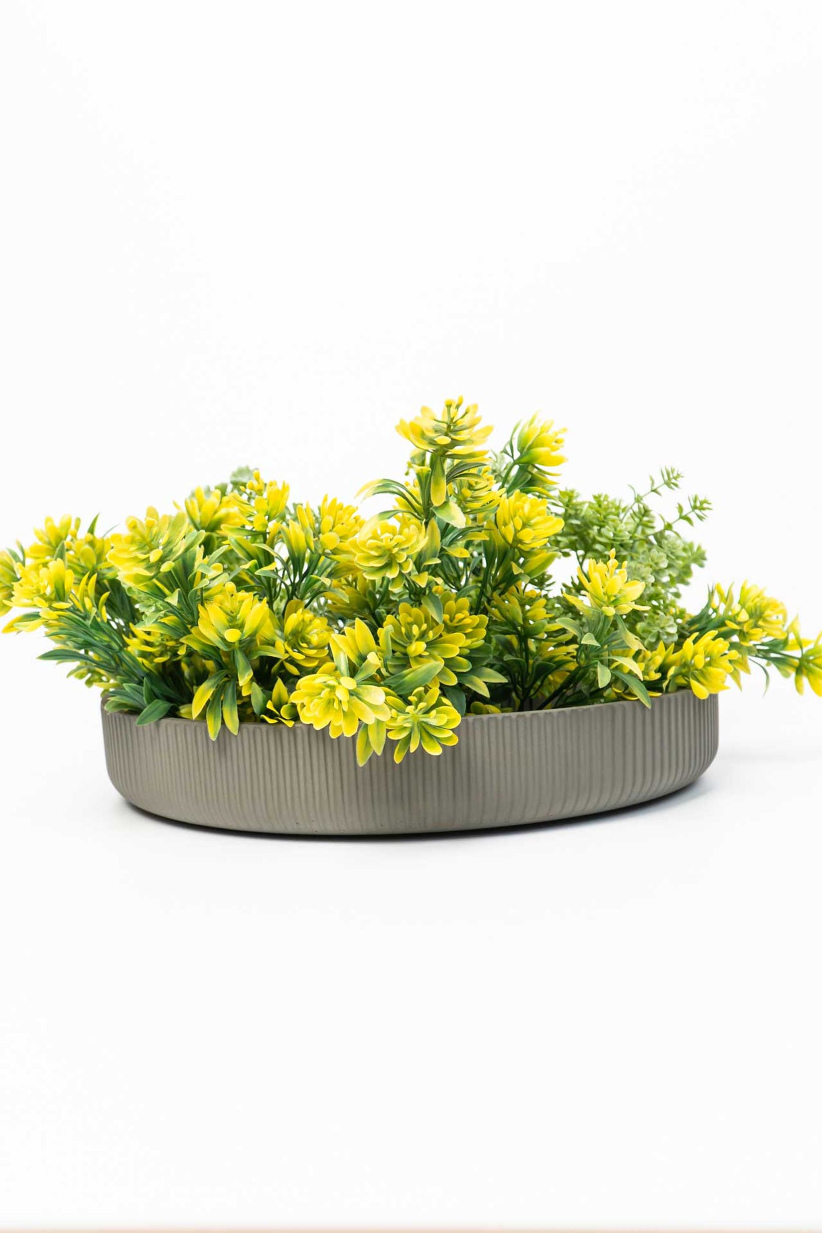 Pflanzschale Dekoschale Fiberglas ORYVEN Skandigrau Pflanzschale Dekoschale Fiberglas ORYVEN Skandigrau