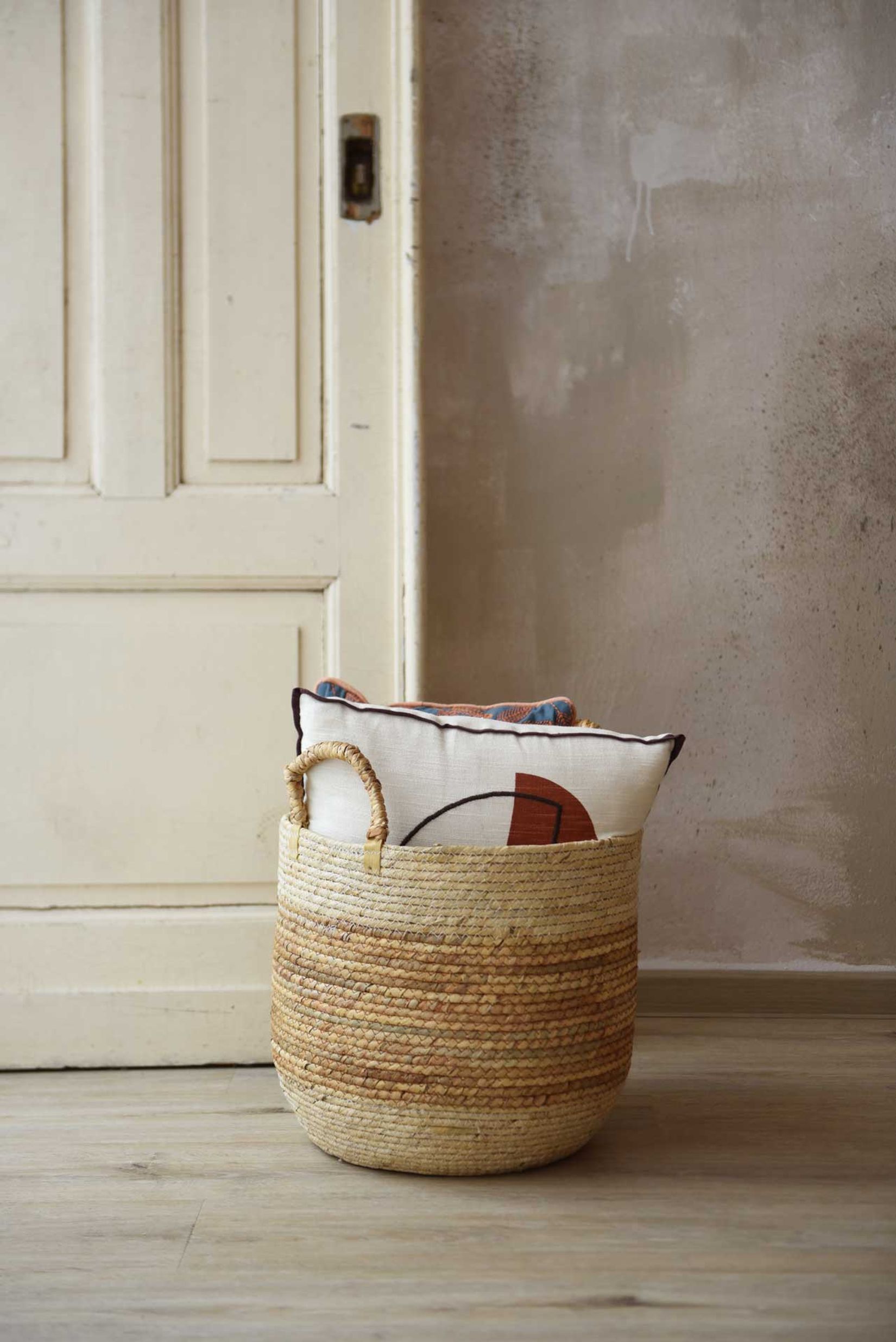 Korb DORMANTE Maisblatt Natur