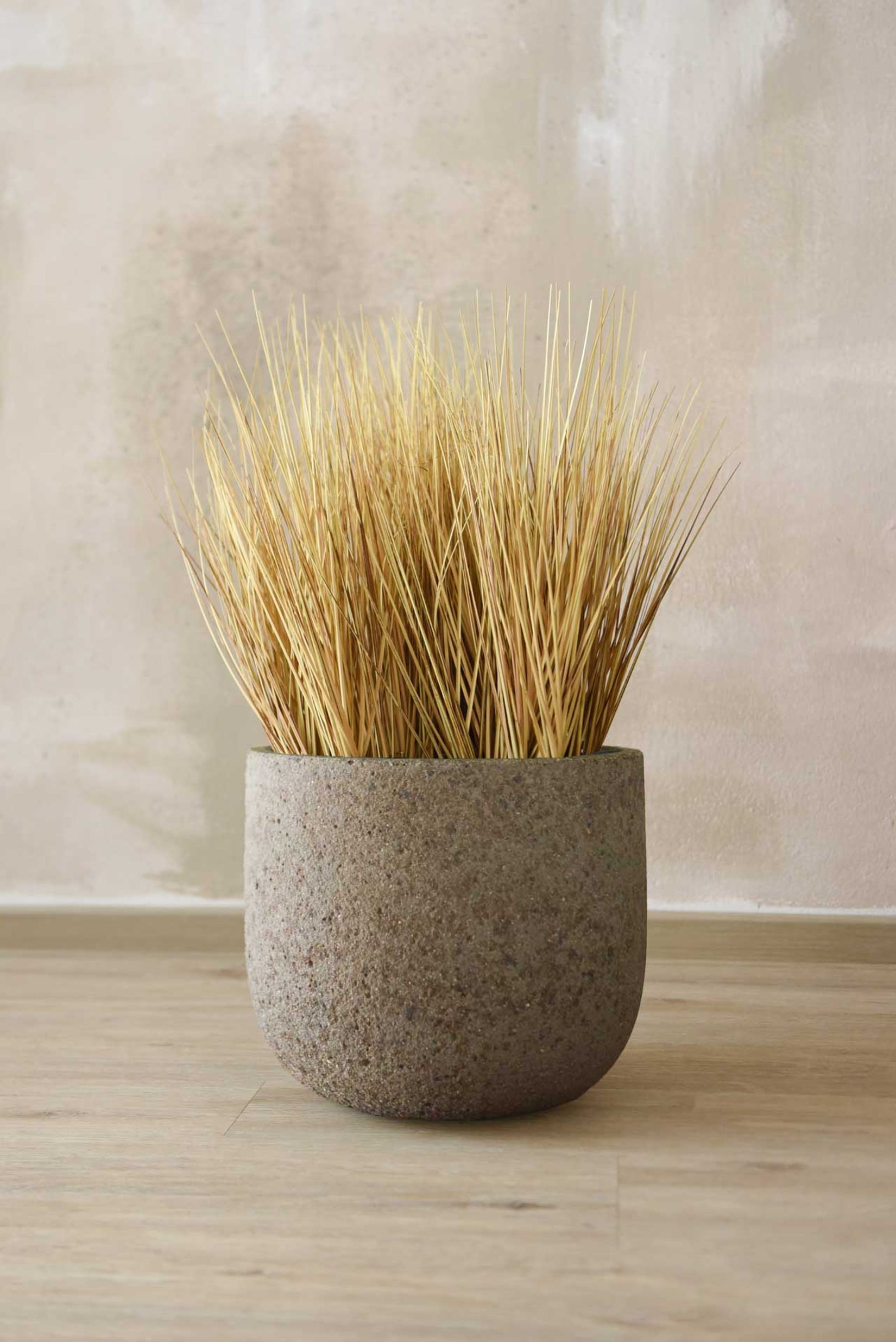 Pflanzkübel Blumentopf Fiberzement CALDO Erdgrau
