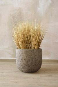 Pflanzkübel Blumentopf Fiberzement CALDO Erdgrau