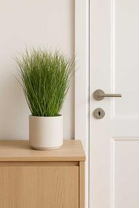 Kunstgras Kunstpflanze im Kunststofftopf RELVA grün