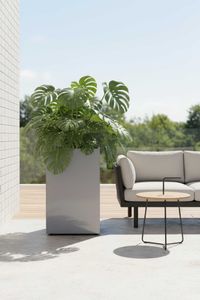 Raumteiler mit Rollen pulverbeschichteter Edelstahl "Elemento", Silbergrau Raumteiler mit Rollen pulverbeschichteter Edelstahl "Elemento", Silbergrau