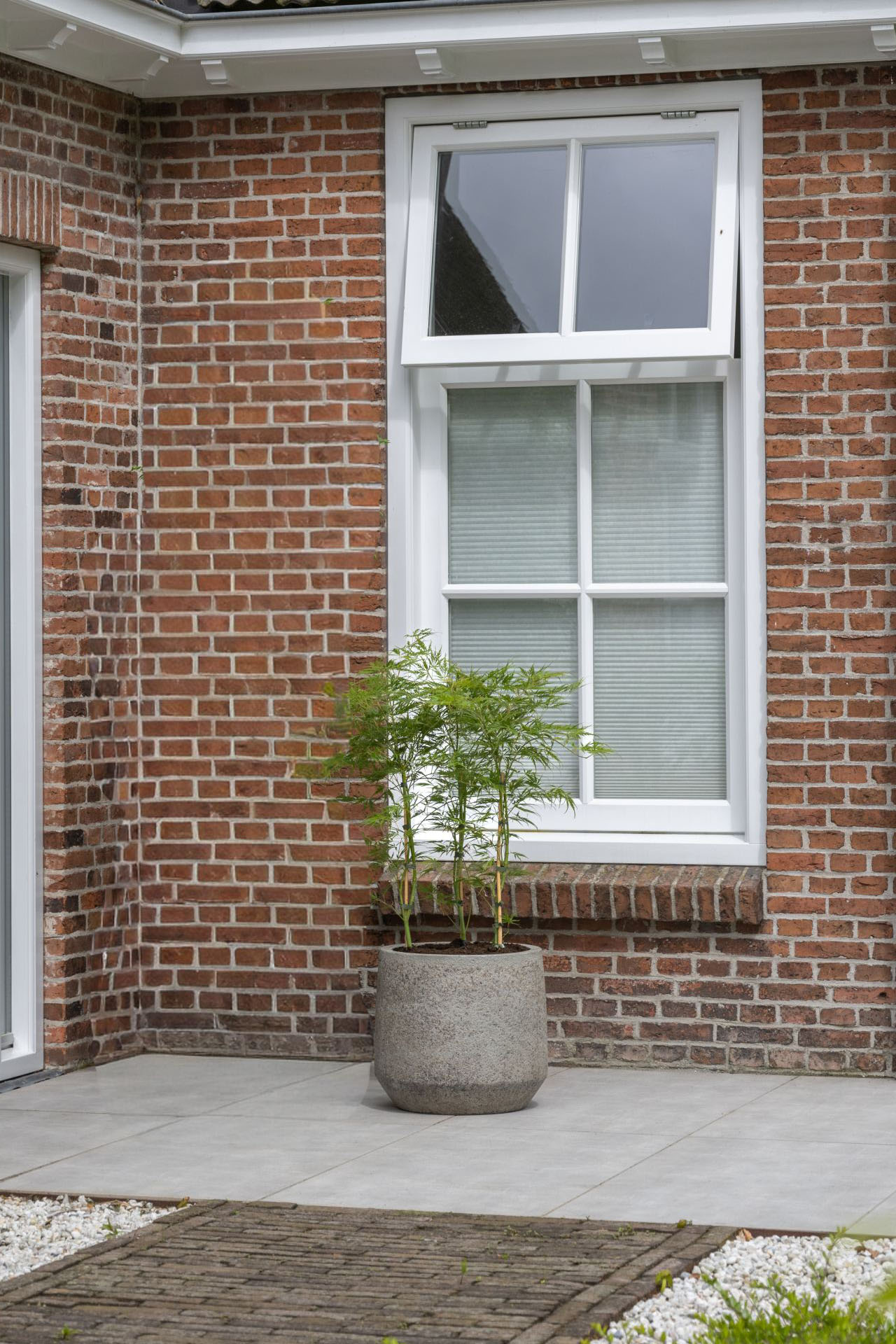 Pflanzkübel Blumentopf Fiberzement SASSO Erdgrau