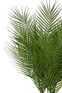 Kunstpflanze im anthrazitfarbenen Topf Kunststoff AREKA