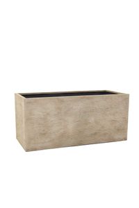 Pflanzkübel Pflanztrog Fiberglas "Maxi", Beige gestreift