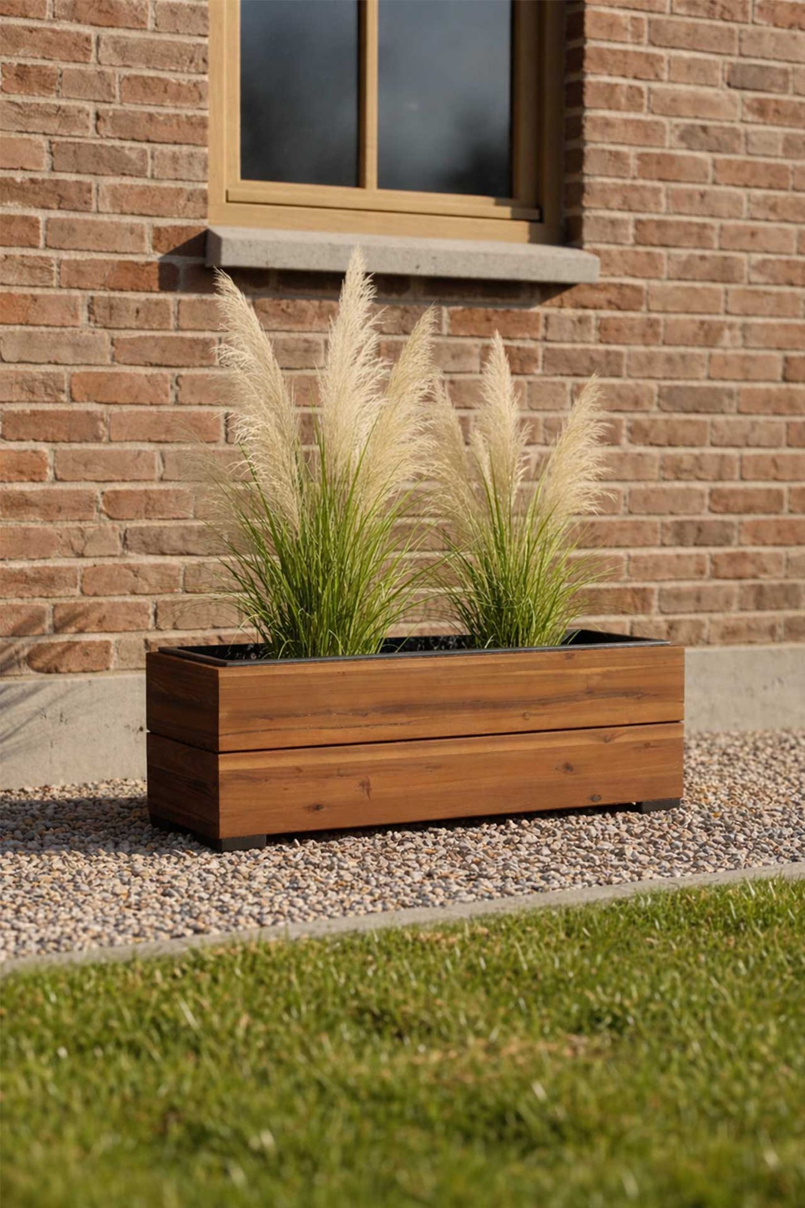 Blumenkasten Pflanzkasten Holz KAJIX mit Einsatz