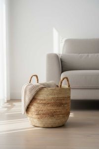 Korb DORMANTE Maisblatt Natur