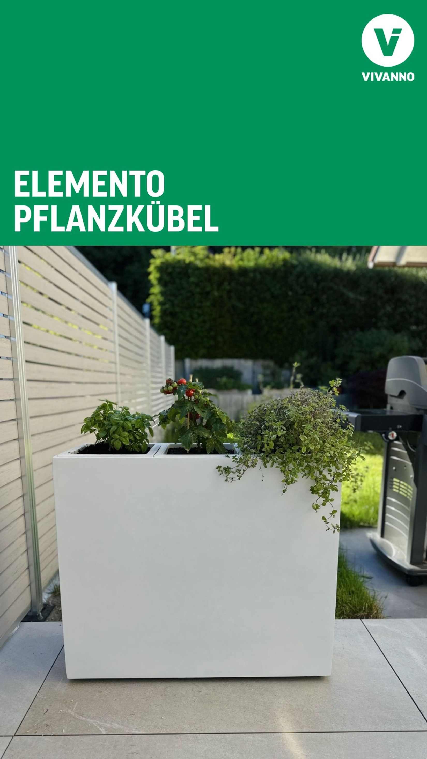 Elemento Pflanzkübel weiß Kräuter Terrasse Thumbnail Youtube