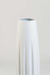 Bodenvase Fiberglas VERTIGA Weiß Matt 