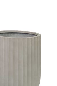 Blumentopf VEKRA ARC Fiberglas 38x40 cm Grau