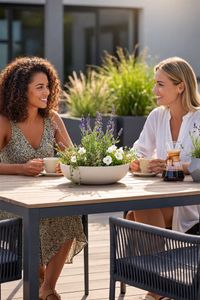 Pflanzschale Blumenschale Fiberglas PLANA creme