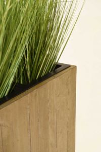 Pflanzkübel Raumteiler Recycling Holz "Elemento", Antik Braun