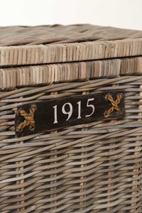 Wäschekorb CESTO Rattan 50x35x66 cm Grau Wäschekorb CESTO Rattan 50x35x66 cm Grau