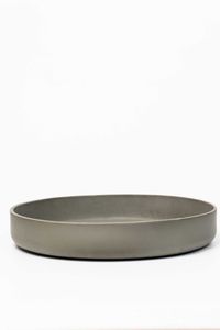 Pflanzschale Dekoschale Fiberglas ORYVEN Beton-Design Grau