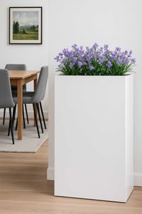Pflanzkübel Raumteiler MDF ELEMENTO weiß matt