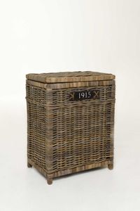 Wäschekorb CESTO Rattan 50x35x66 cm Grau Wäschekorb CESTO Rattan 50x35x66 cm Grau