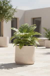 Blumentopf Pflanztopf Fiberglas TROPICO Creme