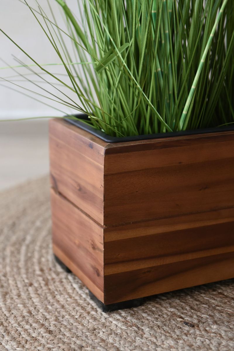 Blumenkasten Pflanzkasten Holz KAJIX mit Einsatz | 82x21x21 cm | 50045810282