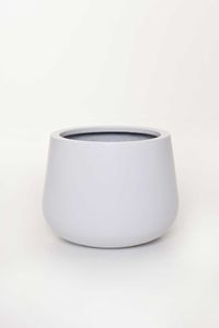 Blumentopf Pflanztopf Fiberglas GIRAR Weiß Matt