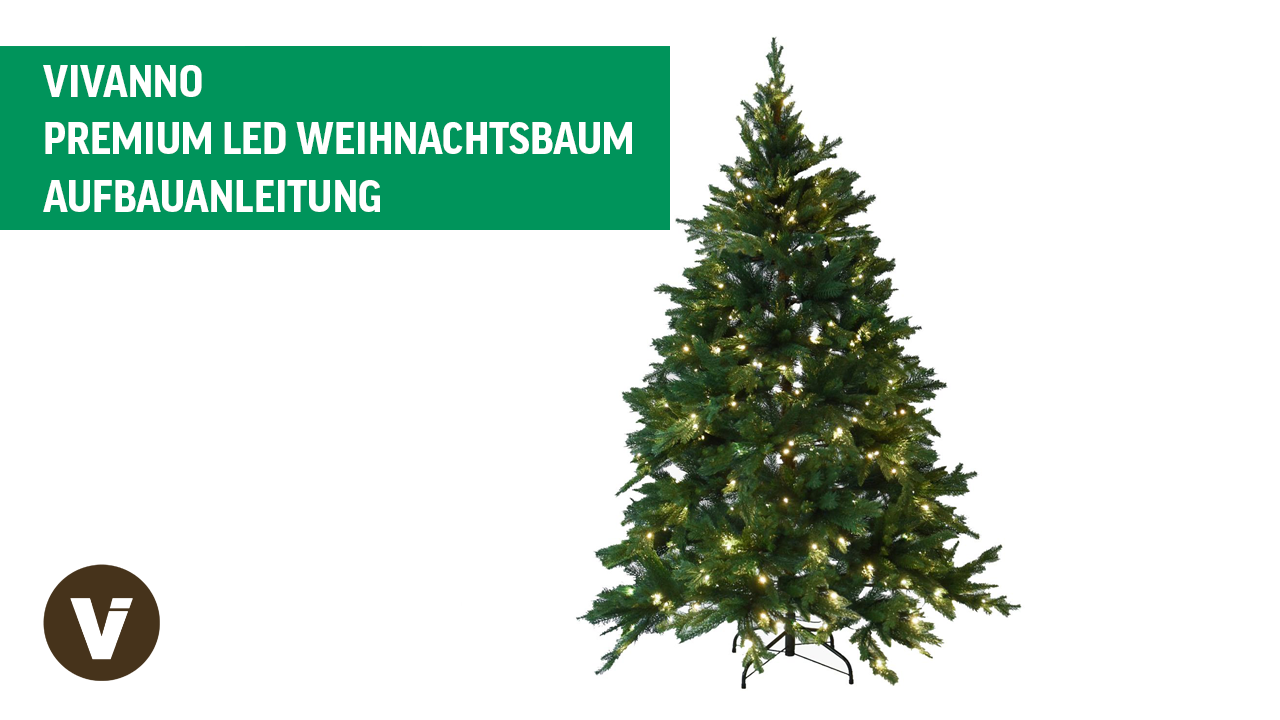 Weihnachtsbaum Tannenbaum LED Aufbauanleitung VIVANNO