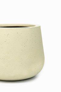 Blumentopf Pflanztopf Fiberglas GIRAR Vesuvcreme