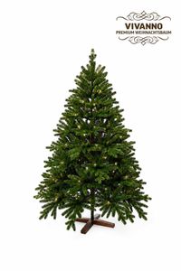 Künstlicher Premium Weihnachtsbaum Nordmanntanne LED, 120 cm hoch