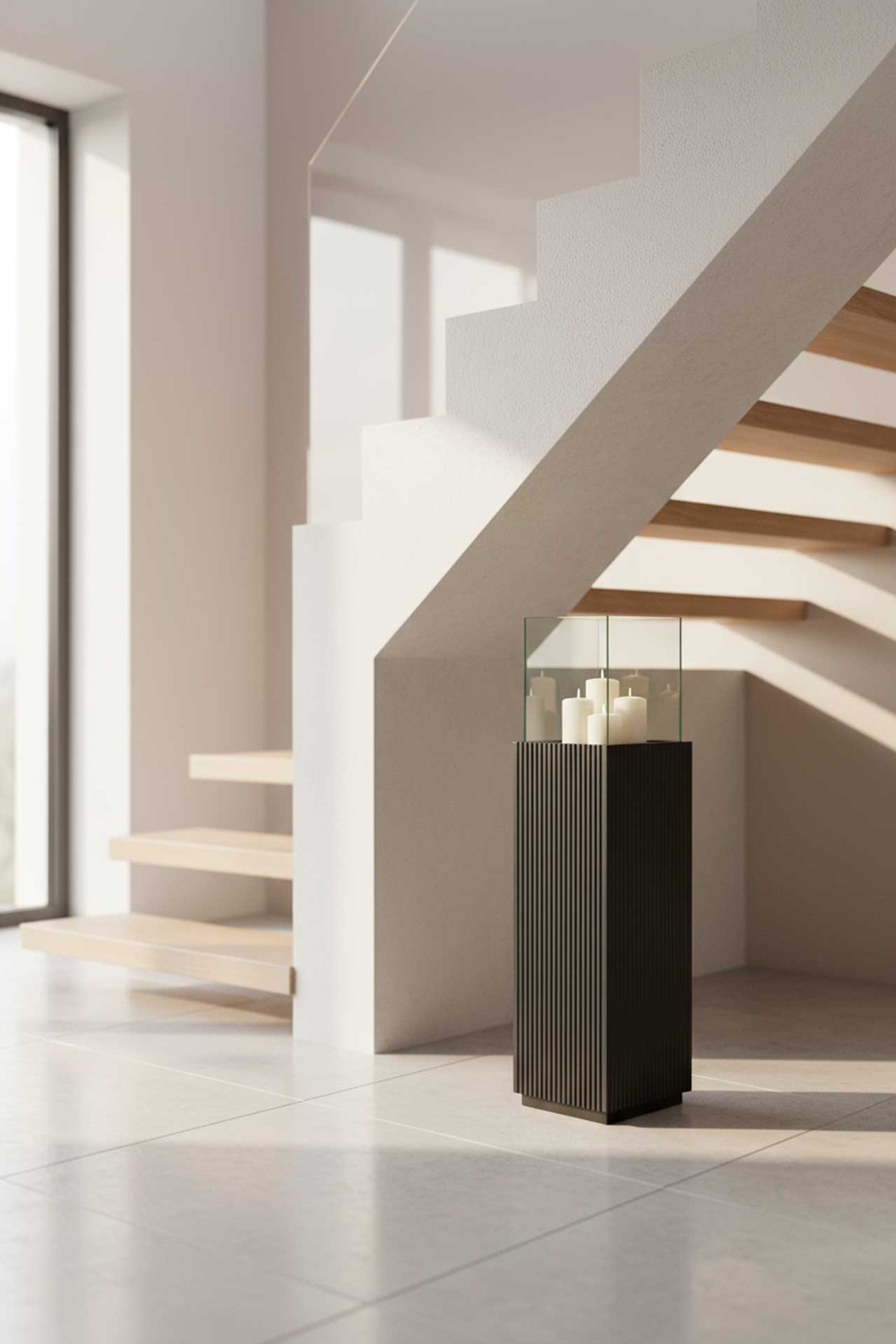 Windlicht Fiberglas Candela Skandischwarz