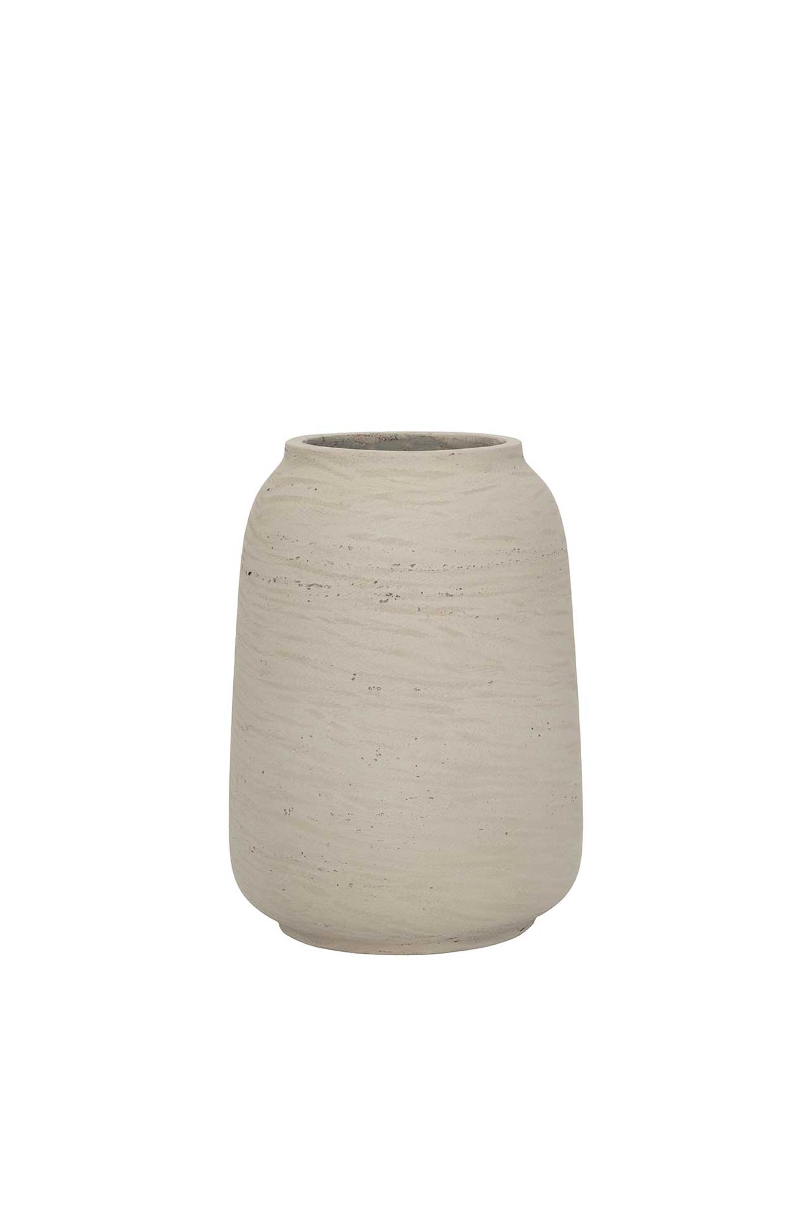 Tischvase MONTI Fiberglas 24x34 cm Beige Tischvase MONTI Fiberglas 24x34 cm Beige