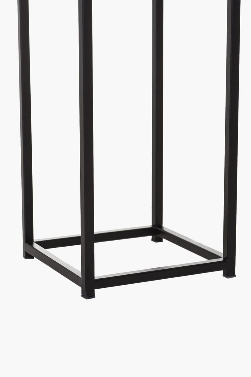 Blumentopf auf Ständer, mit Beinen ELEVATE SQUARE - Schwarz Matt | 100771032525