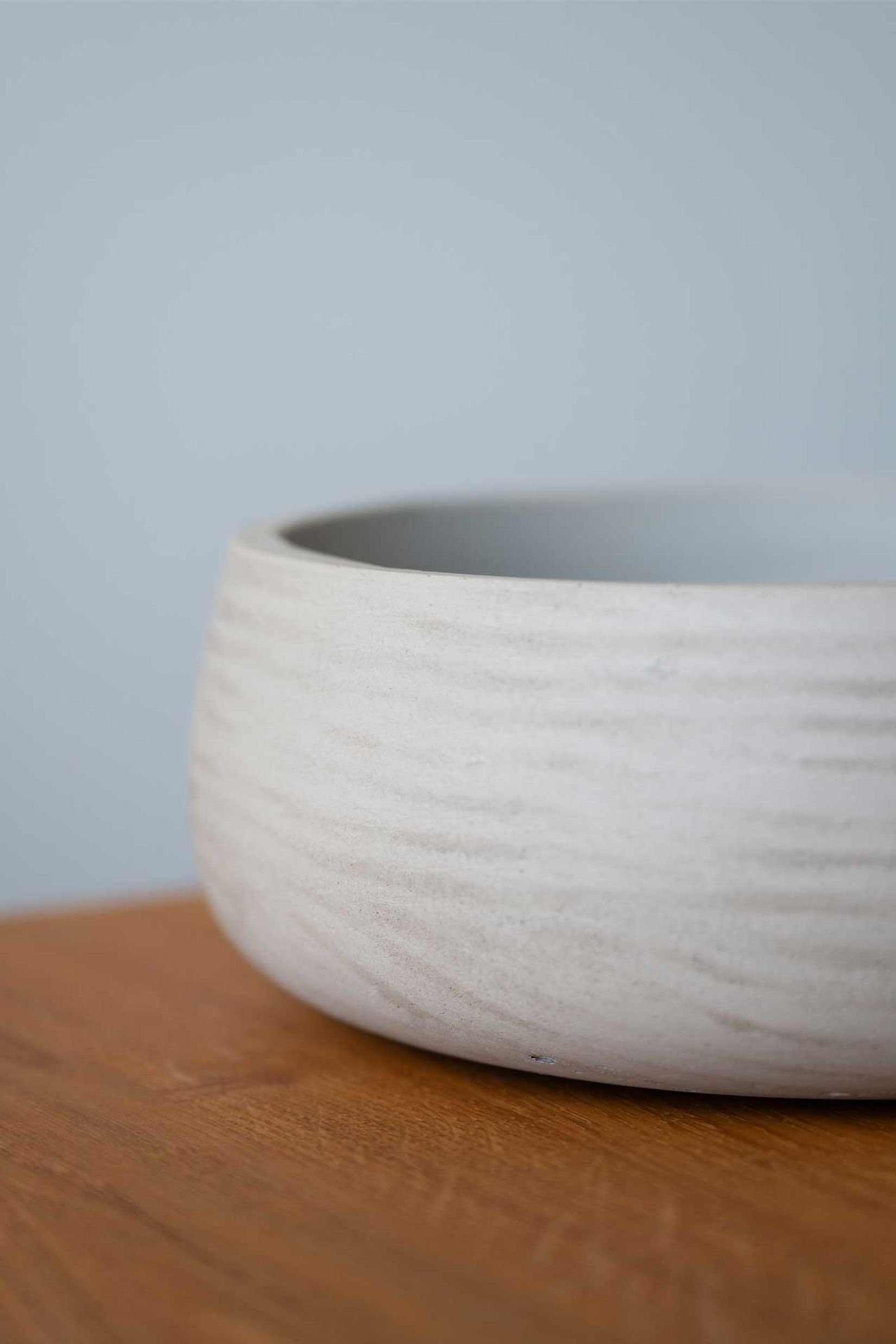 Pflanzschale Dekoschale PERA rund Fiberglas Creme Pflanzschale Dekoschale PERA rund Fiberglas Creme