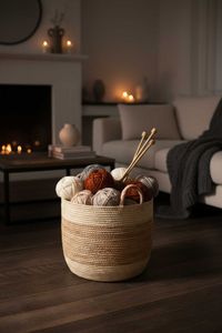 Korb DORMANTE Maisblatt Natur