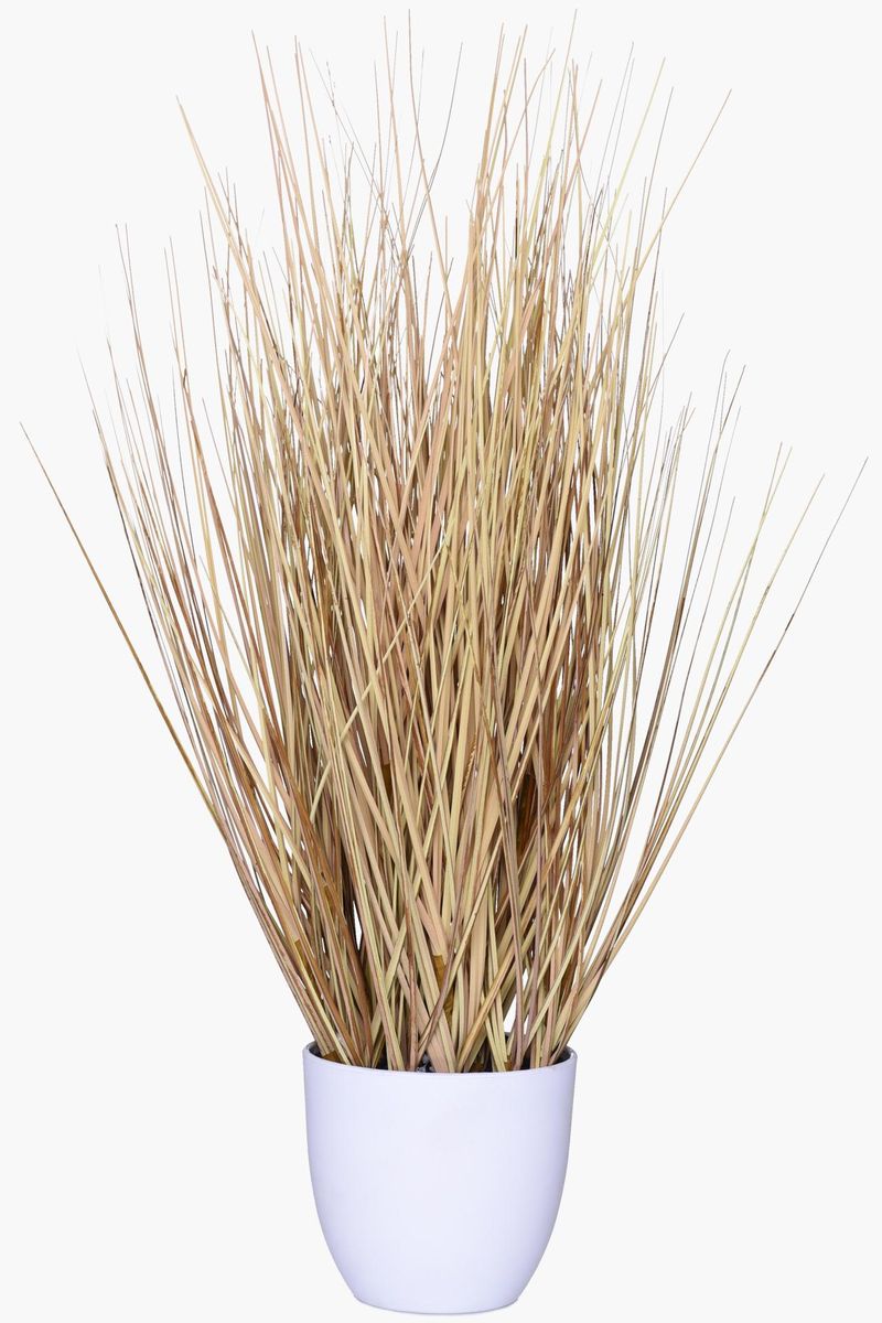 Kunstgras Ziergras künstlich im Topf Kunstpflanze BOHO Beige Braun | 30x54 cm | 5736113950