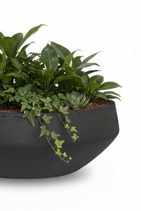 Pflanzschale Dekoschale Fiberglas SKRELLE Vulkangrau