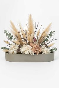 Pflanzschale Dekoschale SOLENA Fiberglas Betongrau