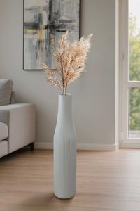 Bodenvase Fiberglas VERTIGO Weiß Matt 